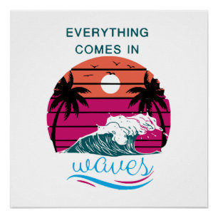 Poster Tout vient dans les vagues
