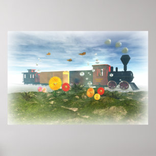 Poster Toy Train