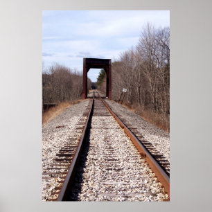 Poster Traces ferroviaires infinies