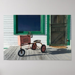 Poster Tracteur de jouets vintage
