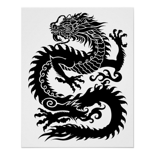 Poster Traditional Chinese dragon (Devant)