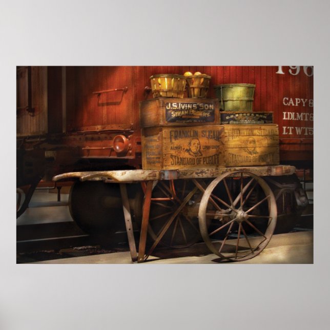 Poster Train - A reçu une commande de Fruit (Devant)