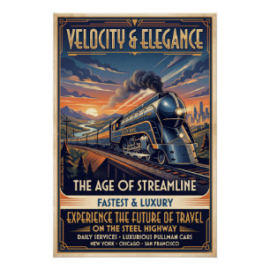 Poster Train aérodynamique