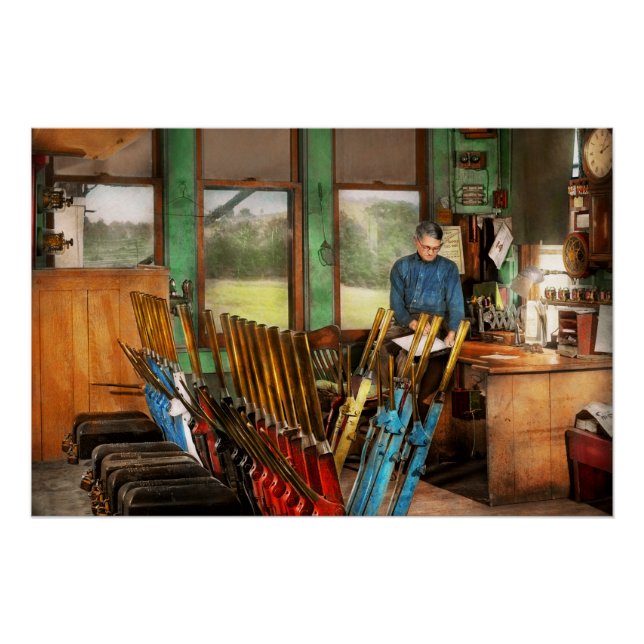 Poster Train - Contrôles - Dans la tour de signalisation  (Devant)