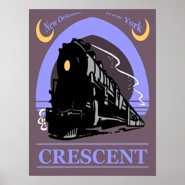 Poster Train Crescent (Devant)