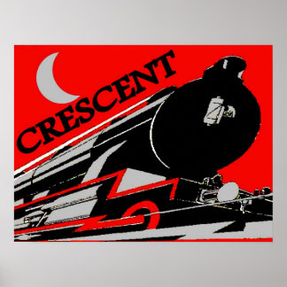 Poster Train Crescent