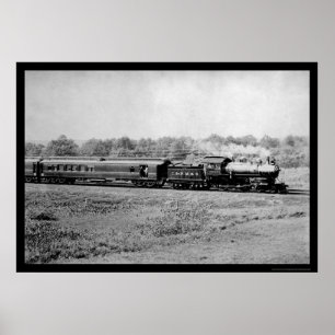 Poster Train de Chicago et Northwestern 1899