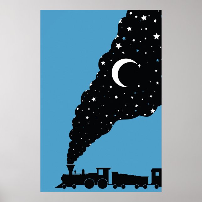 Poster train de nuit (Devant)