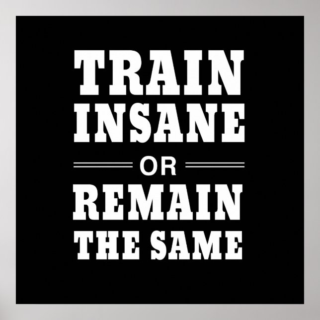 Poster Train fou ou rester pareil (Devant)