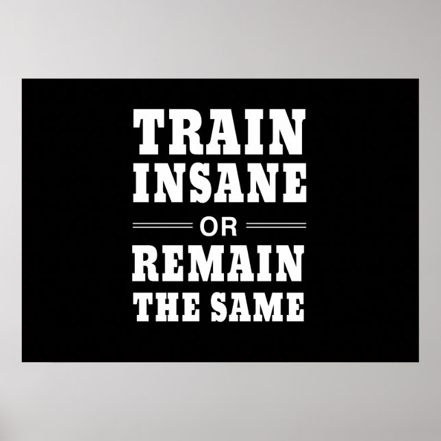 Poster Train fou ou rester pareil (Devant)