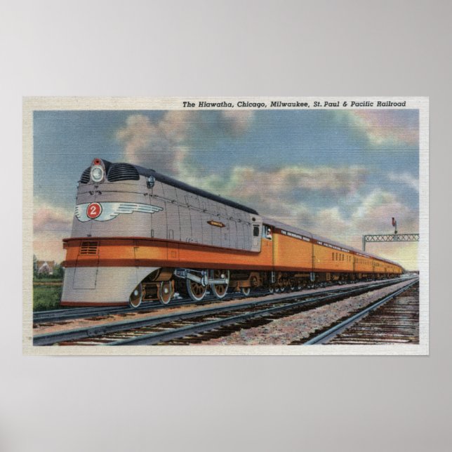 Poster Train Hiawatha #2 (Devant)