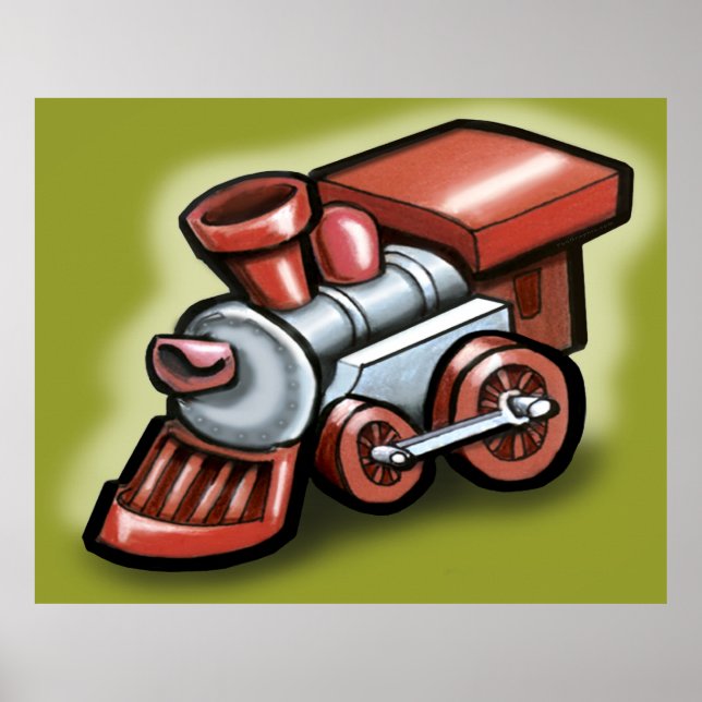Poster Train jouet (Devant)