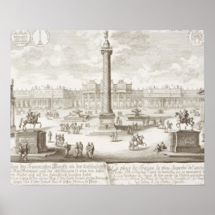 Poster Trajan's Square Rome, from 'Entwurf einer historis