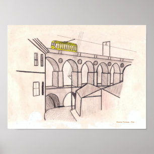 Poster Tram to Santa Teresa