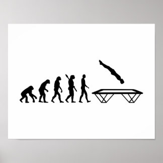 Poster Trampoline d'évolution