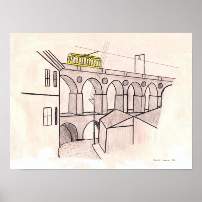 Poster Tramway à Père Noël Teresa (Devant)