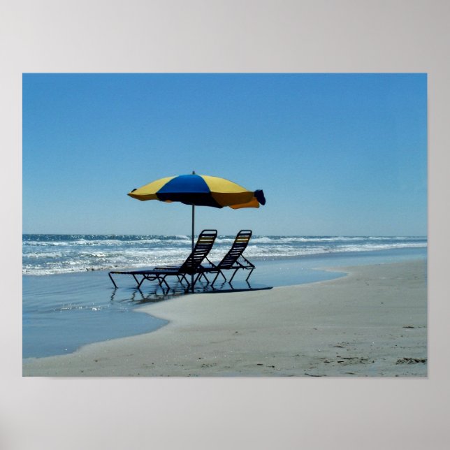 Poster Transats sur Daytona Beach (Devant)