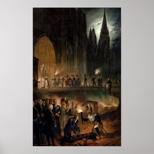 Poster Transfert des os de la famille royale (Devant)