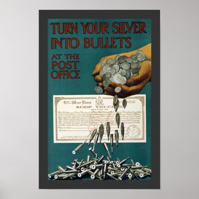Poster Transformez votre argent en puces (bordure) (Devant)
