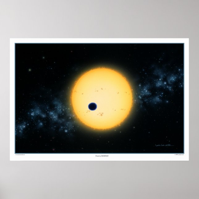 Poster Transit of HD209458 Print (Devant)