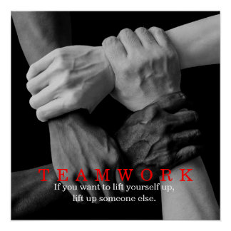 Poster Travail D'Équipe Motivation Inspiration Citation M