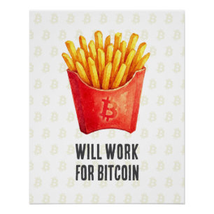Poster Travaillera pour Bitcoin