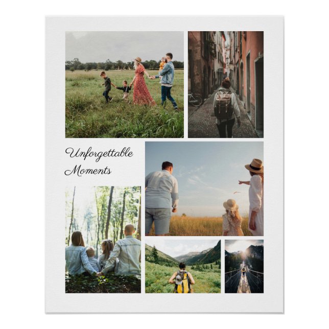Poster Travel and Family Customizable Collage (Devant)