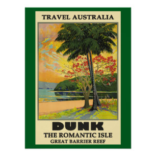 Poster Travel Australia, Dunk,