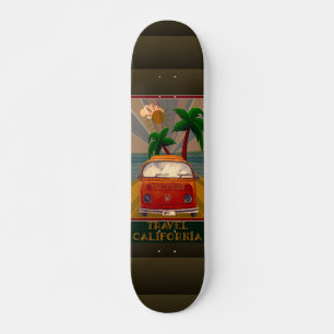 Poster : Travel California Skateboard