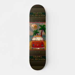 Poster : Travel California Skateboard
