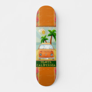 Poster : Travel California Skateboard