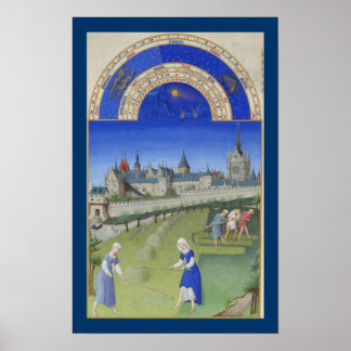 Poster Très Riches Heures - Juin