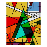 Triangle Coloré Géométrique Moderne