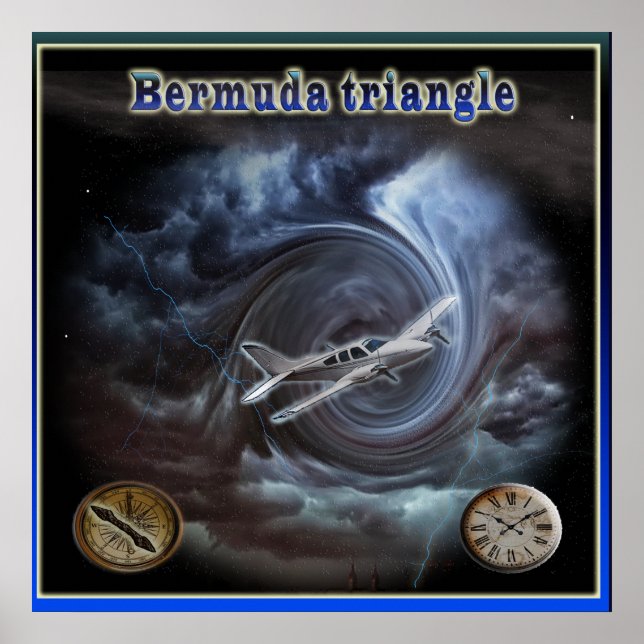 Poster triangle des Bermudes (Devant)
