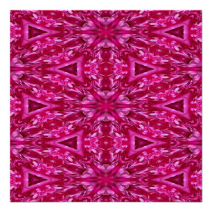 Poster Triangles roses chauds