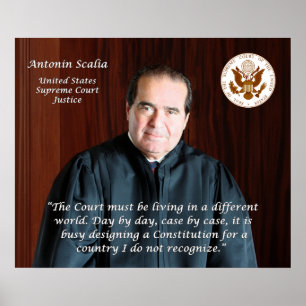 Poster Tribunal suprême Antonin Scalia
