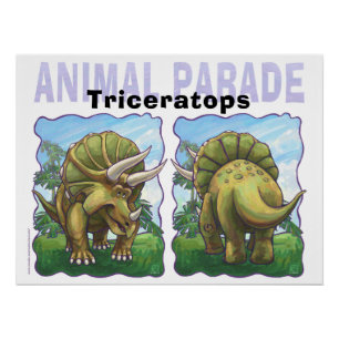 Poster Triceratops Cadeaux & Accessoires