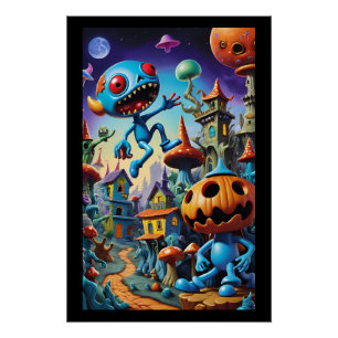 Poster Trick ou Shroom - Ken Gage Imaginaire Art