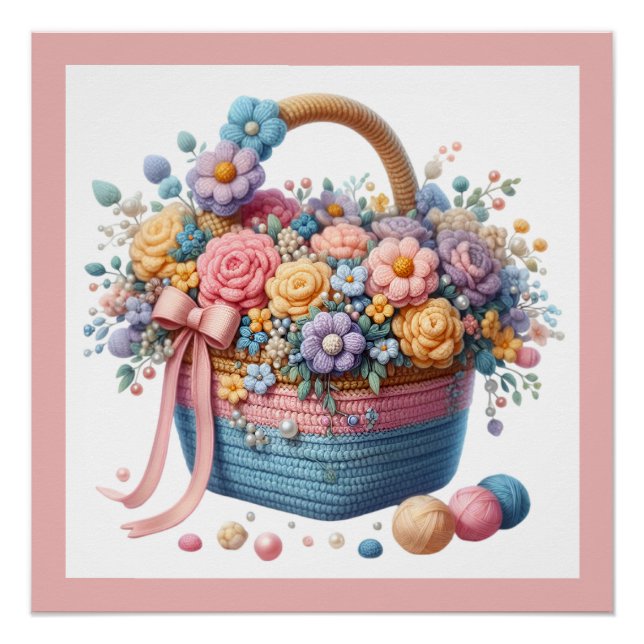 Poster Tricot Crochet Artisanat  (Devant)
