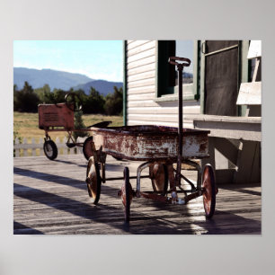 Poster Tricycle vintage pour dragon et tracteur