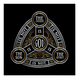 Poster Trinité Le Père, Le Fils Et Le Saint-Esprit