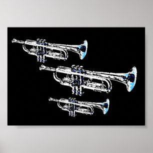 Poster Trio de trompette