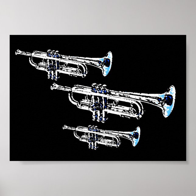 Poster Trio de trompette (Devant)