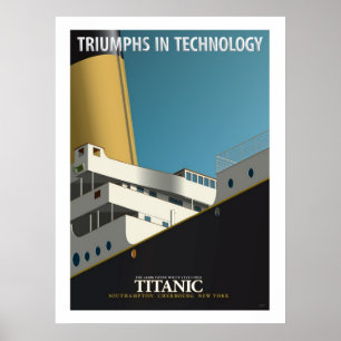 Poster TRIOMPHE EN TECHNOLOGIE - RMS Titanic