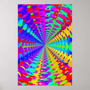 Poster Trippy : Abstrait psychédélique