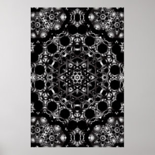 Poster Trippy : Oeuvre Psychedélique Kaleidoscope