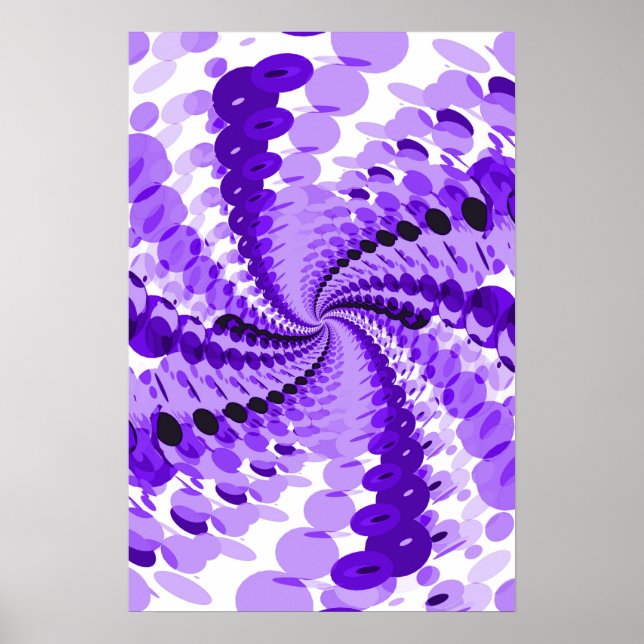 Poster Trippy : Vierge Abstraite (Devant)