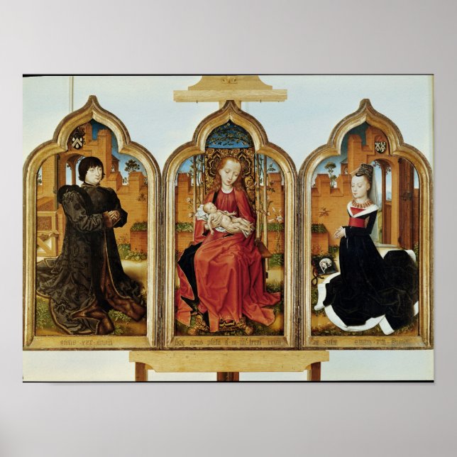 Poster Triptyque de Jean de Witte, 1473 (Devant)