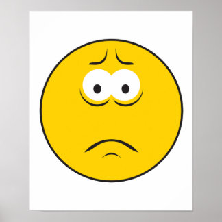 Poster Triste face de givre
