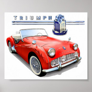 Poster Triumph TR3